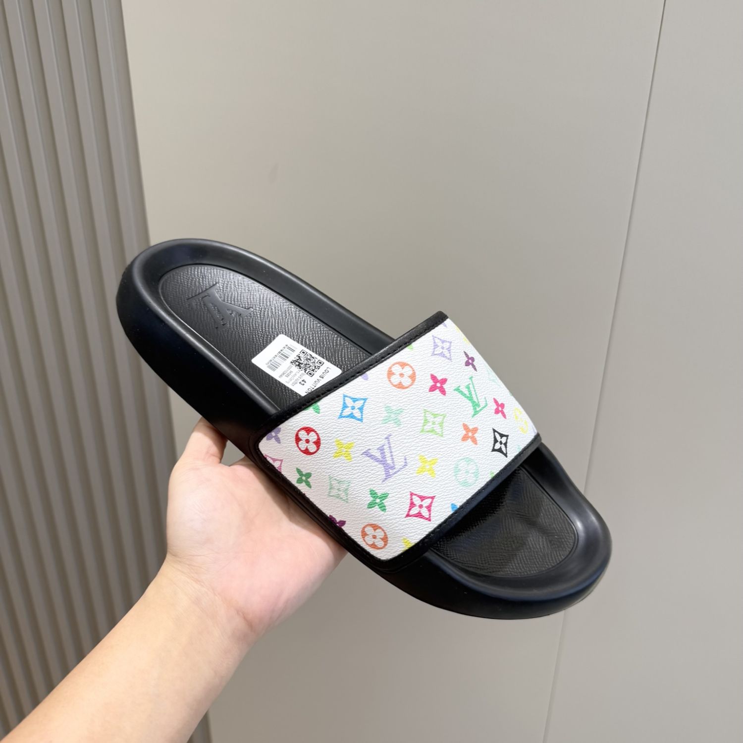 L0vis Vvtt0n Waterfront Mule White Multicolored For Men