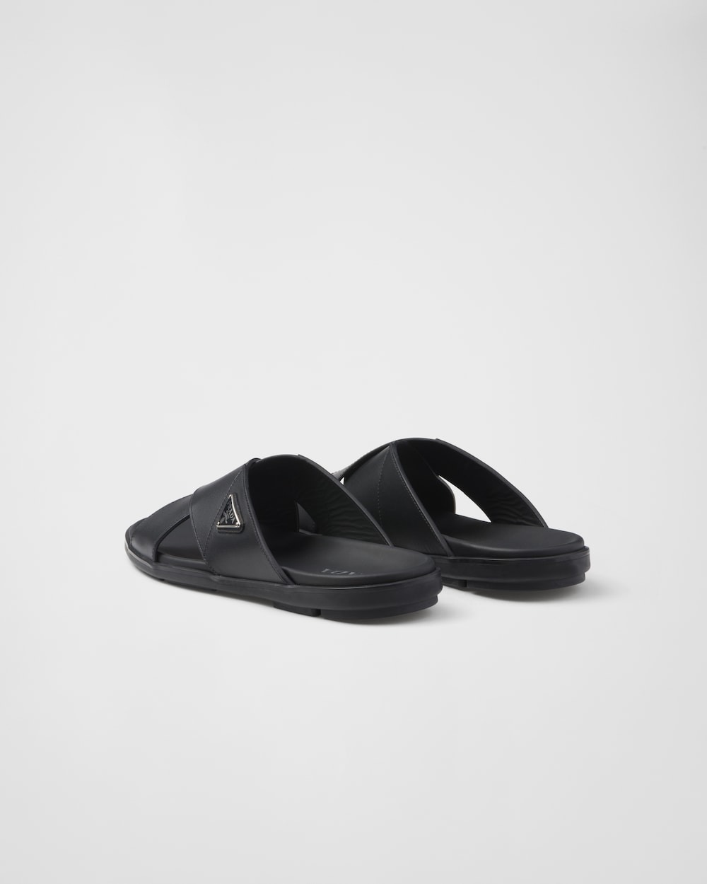 Pra*a Crisscross Slides Black For Men – 2X3111_3LEM_F0002_F_G000