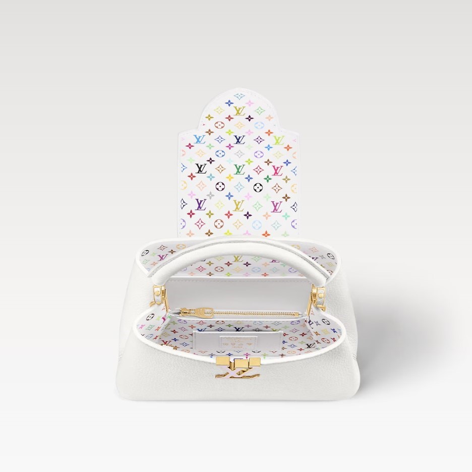 [True-to-ORIGINAL] L0vis Vvtt0n LV x TM Capucines BB White For Women 10.6in/27cm M13253