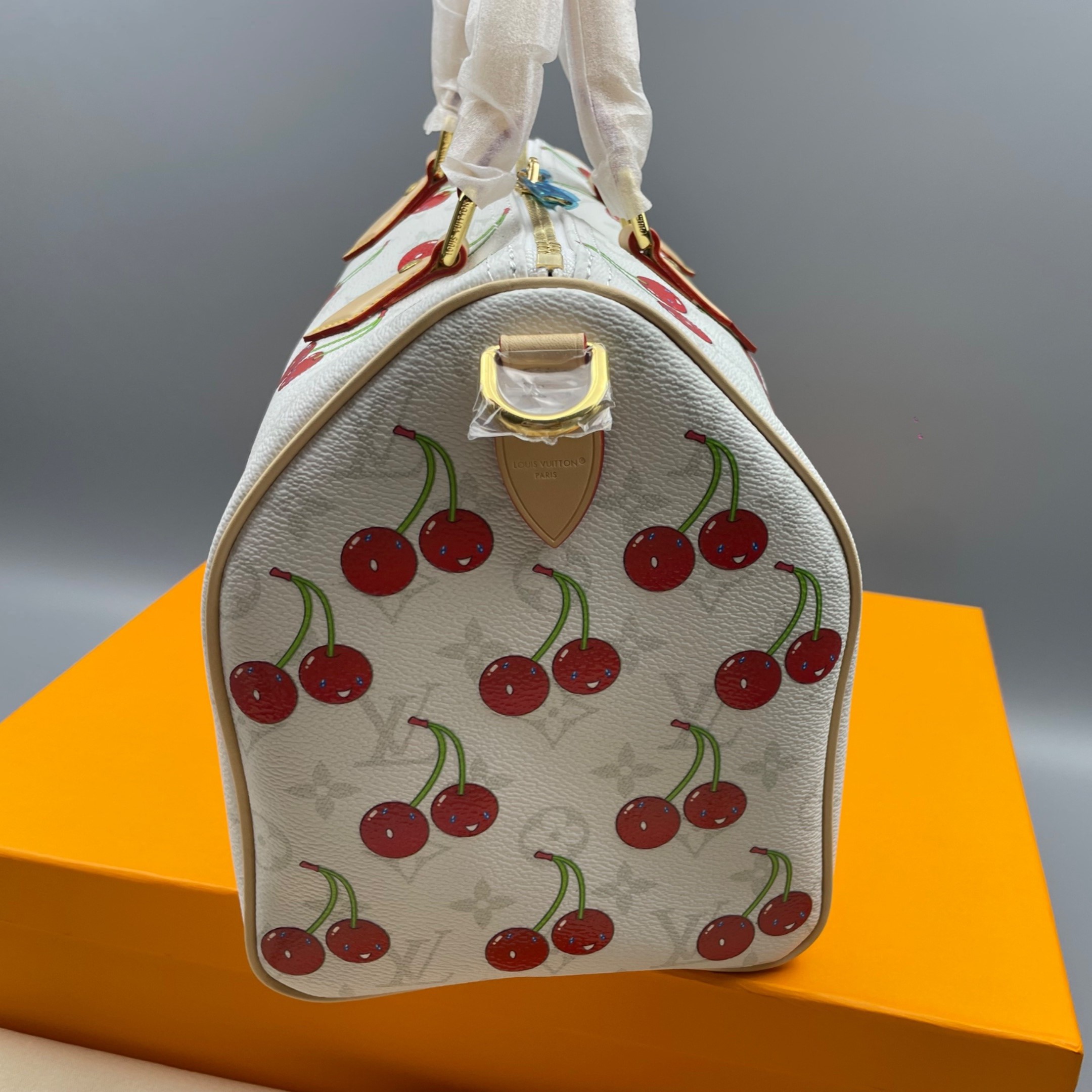 [True-to-ORIGINAL] L0vis Vvtt0n LV x TM Speedy Soft Bandoulière 30 White For Women 11.8in/30cm M14238