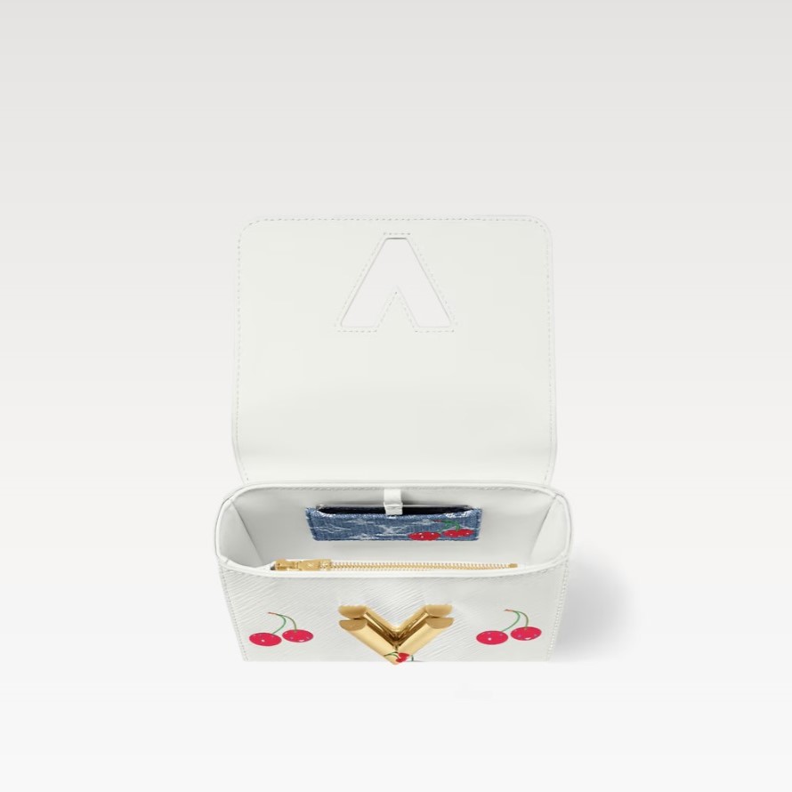 [True-to-ORIGINAL] L0vis Vvtt0n LV x TM Twist PM White For Women 7.5in/19cm M13239