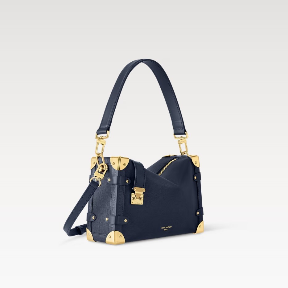 L0vis Vvtt0n Side Trunk MM Navy For Women 9.3in/23.5cm M15226
