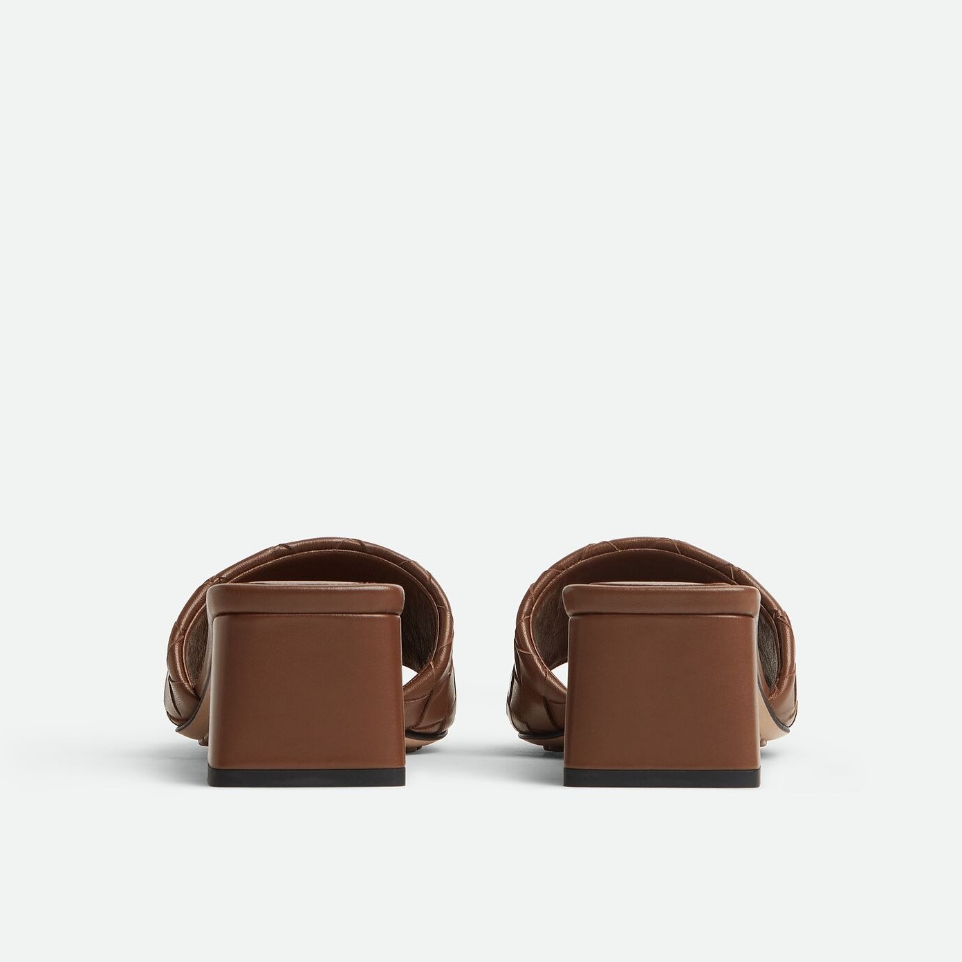 B0tt*ga Ven*ta Parco Mule Mid Heel Dark Leather For Women 838098V2ED02509