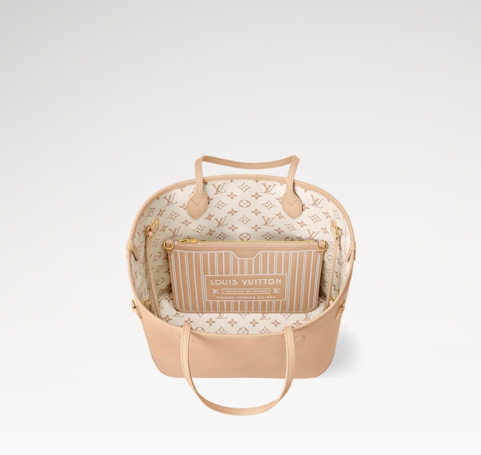 L0vis Vvtt0n Neverfull Inside Out MM Dune/Hazelnut For Women 12.2in/31cm M25665
