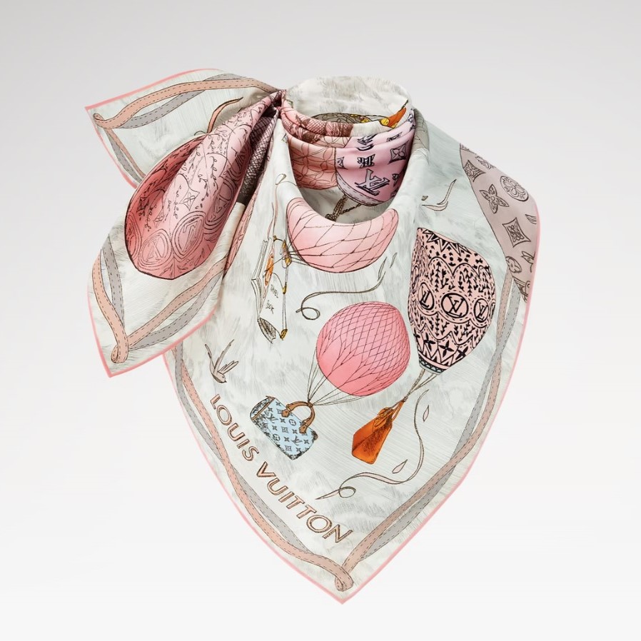 L0vis Vvtt0n Up And Away Square 90 Scarf Marron For Women 35.4in/90cm M78793