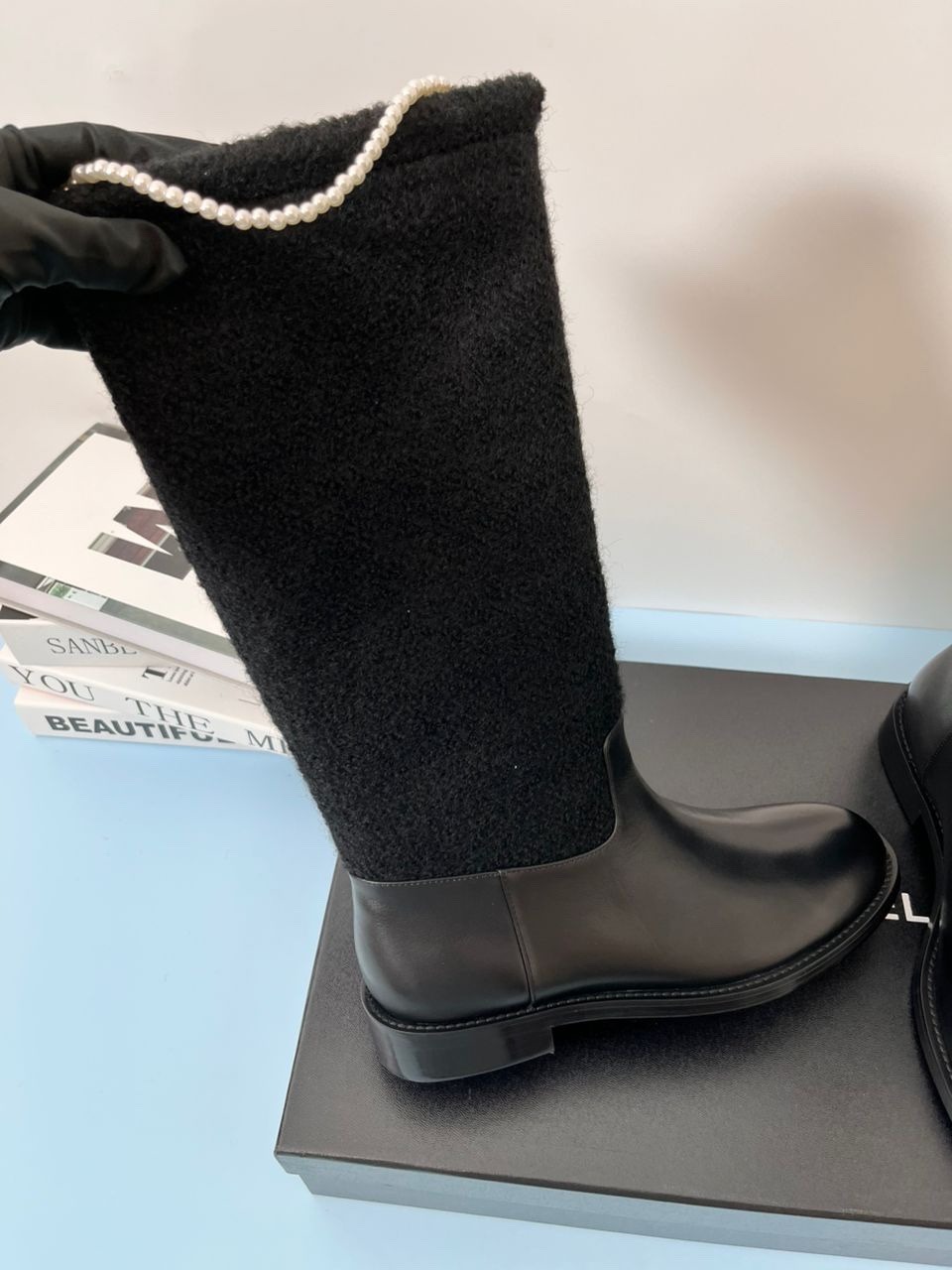 Ch**el High Boots Black For Women G46710 B21617 94305