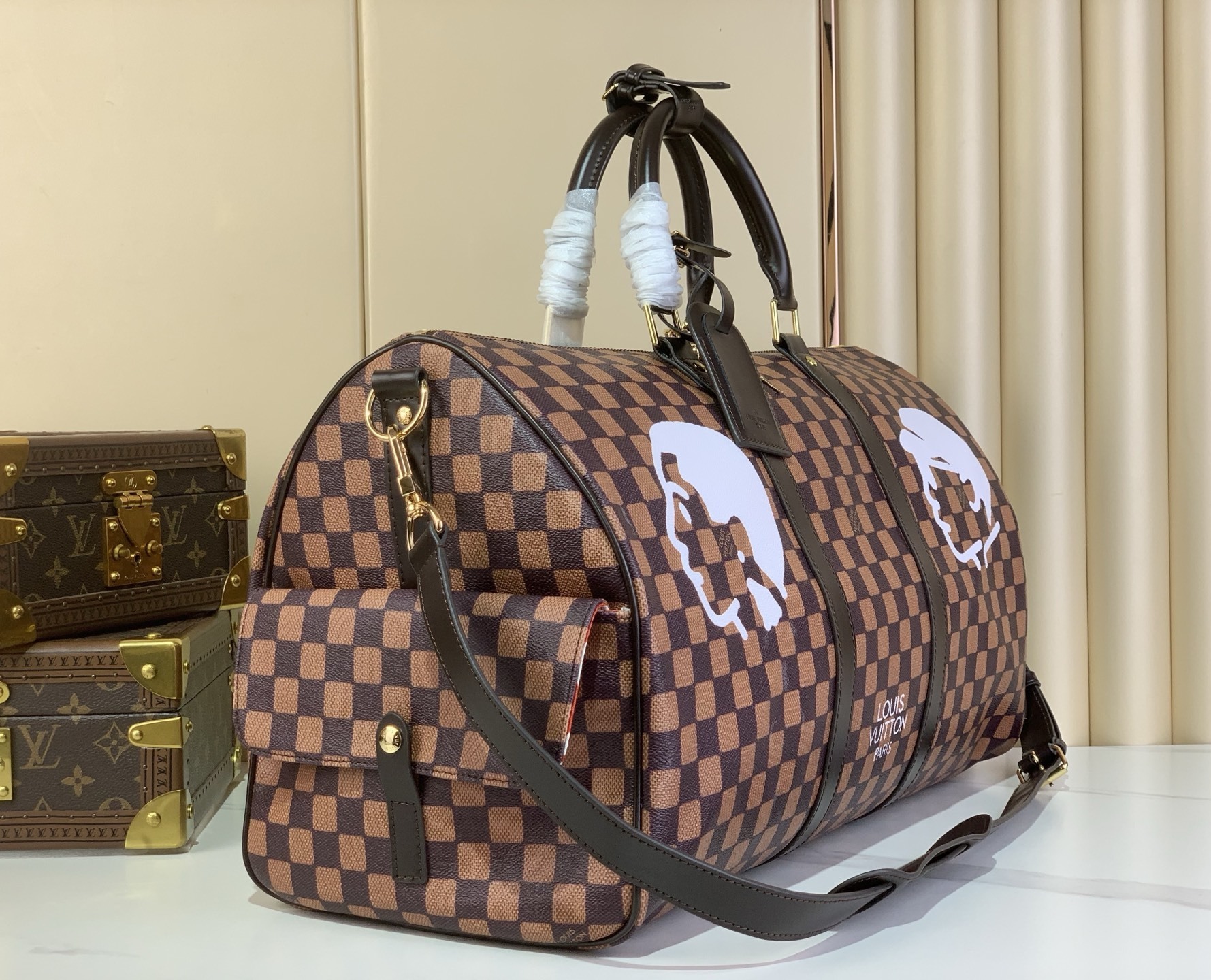 L0vis Vvtt0n Keepall Bandoulière 50 Damier Bag Brown 50cm/20in – N40799