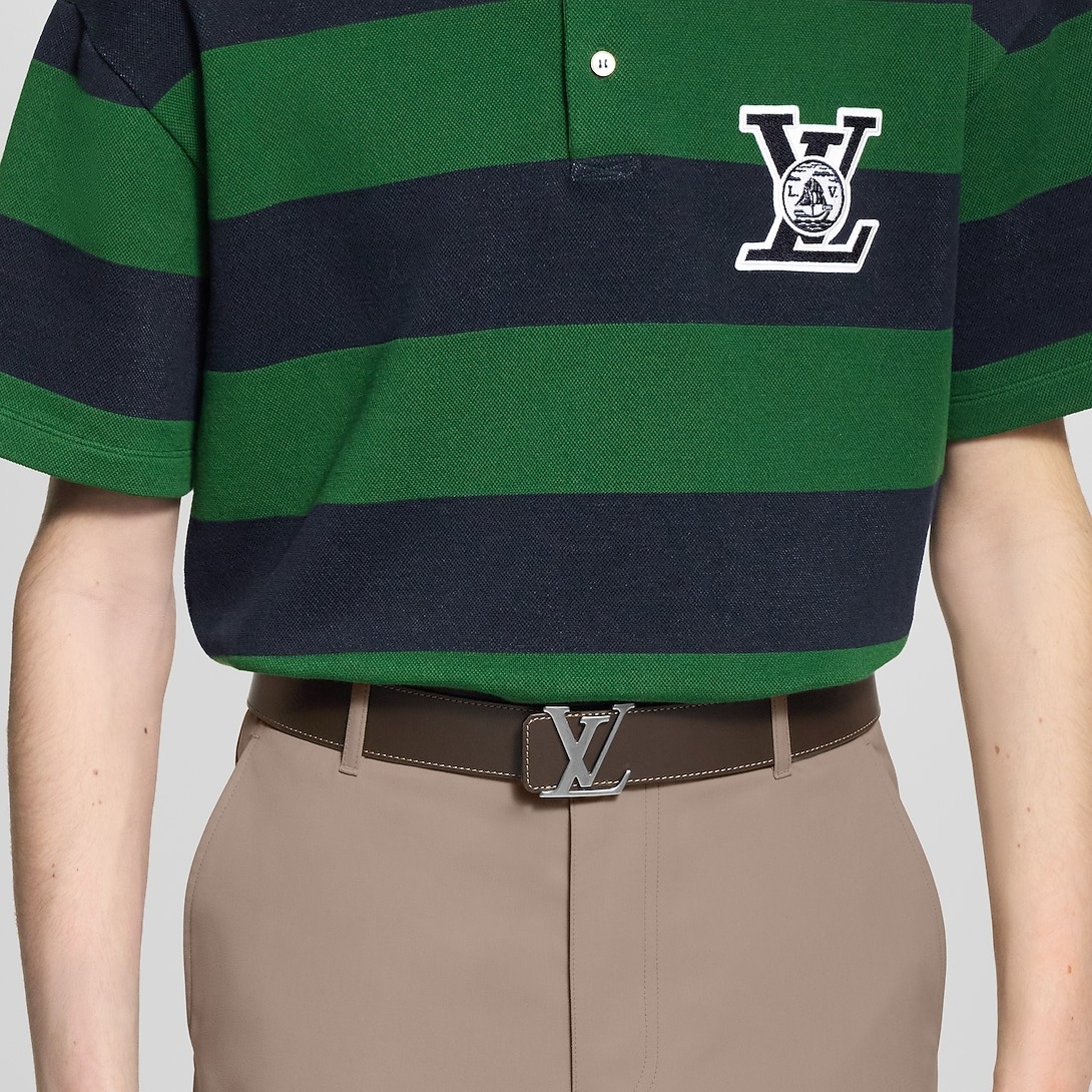 L0vis Vvtt0n LV Initiales College Monogram Heritage 40mm Reversible Belt Brown For Men M4381U