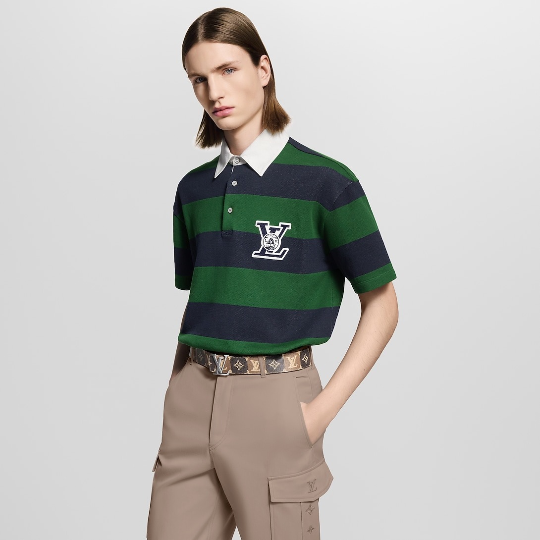 L0vis Vvtt0n LV Initiales College Monogram Heritage 40mm Reversible Belt Brown For Men M4381U