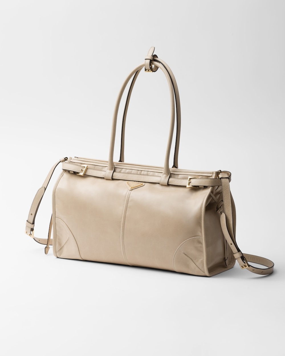 Pra*a Bonnie Large Handbag Bag Travertine 38cm/15in – 1BA433_2CYR_F03MV_V_MOO