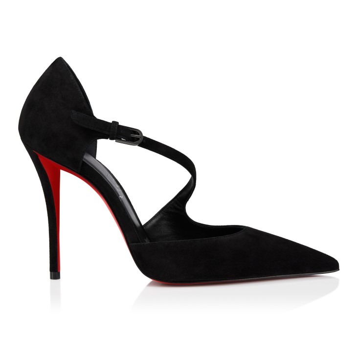 Chr1st1an Louboutin Miss Ziggyta Pumps Black For Women 100mm 3250637BK01