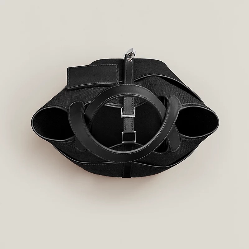 [True-to-ORIGINAL] H**me5 Picotin Lock 18 Pocket Bag Noir For Women 7.1in/18cm H083189CKAA