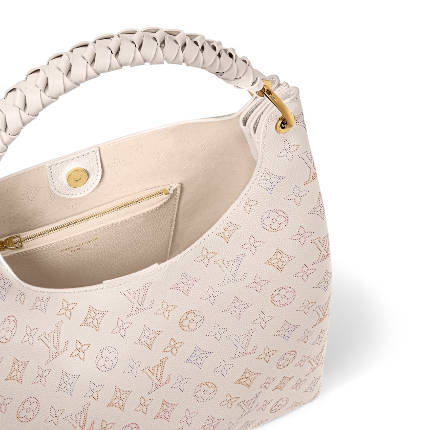 [True-to-ORIGINAL] L0vis Vvtt0n Carmel Mahina Handbag Dream Cream For Women 35cm/13.8in M25894