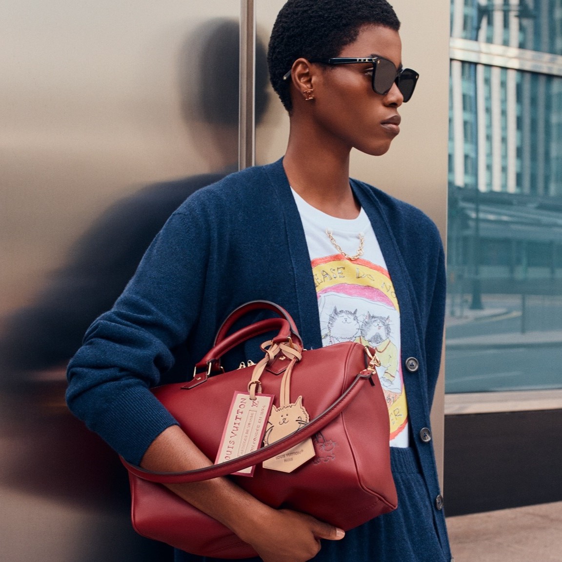 [True-to-ORIGINAL] L0vis Vvtt0n Speedy Soft 30 Plum For Women 30cm/11.8in M25766