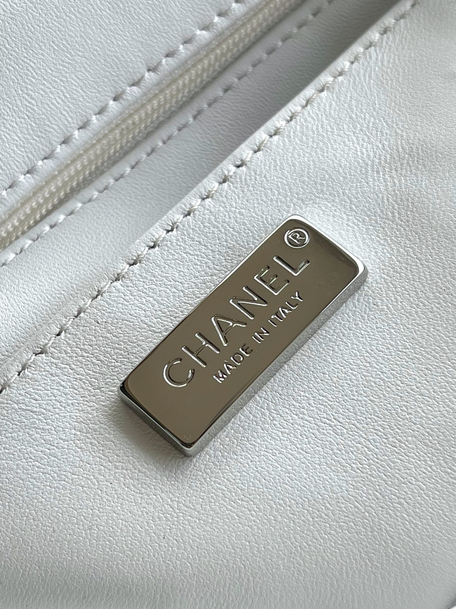 [True-to-ORIGINAL] Ch**el Sequin Bow Mini Flap Bag White For Women 7.9in/20cm