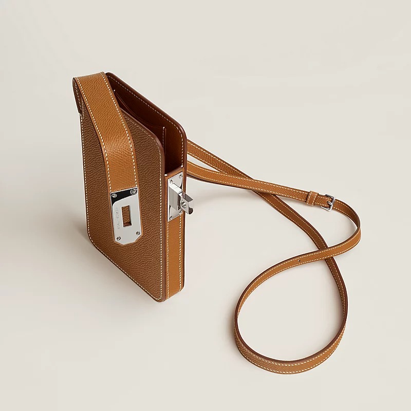 H**me5 Hac A Box Phone Case Toffee Silver Hardware For Women 6.9in/17.5cm H084162CK1H