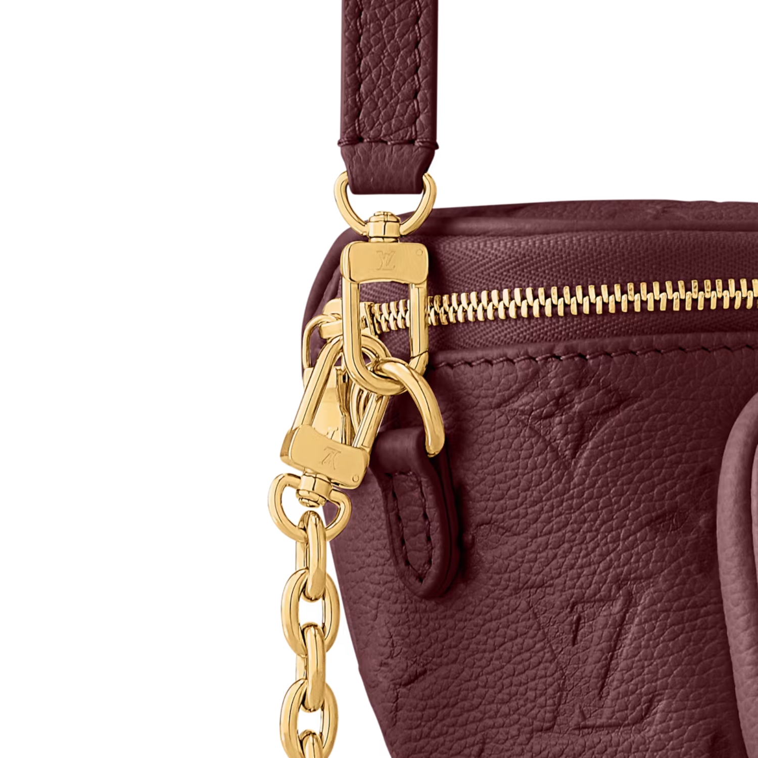 [True-to-ORIGINAL] L0vis Vvtt0n Mini Bumbag Garnet Red For Women 6.7in/17cm M25905