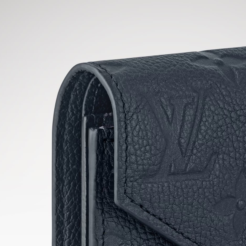 L0vis Vvtt0n Victorine Wallet Navy For Women 4.7in/12cm M83590