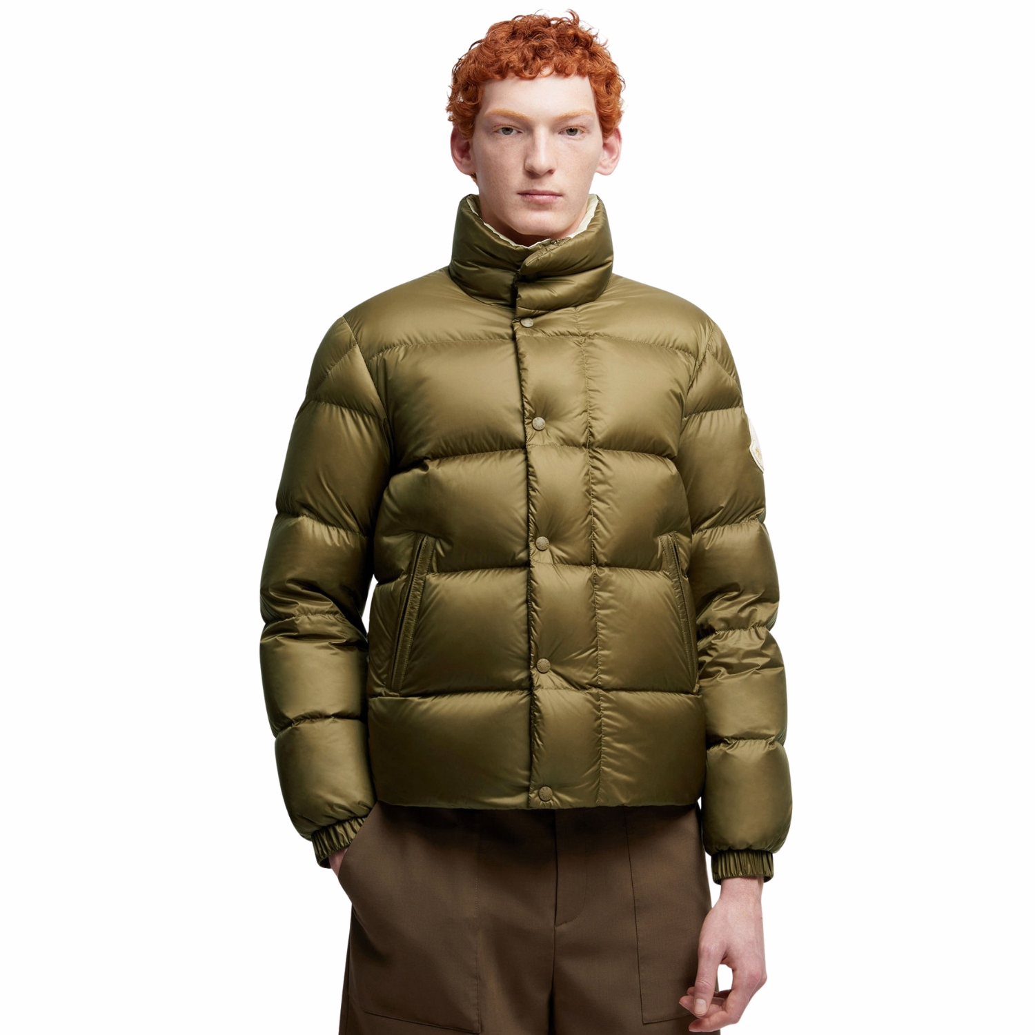 Moncler Tripiti Short Down Jacket Dark Green For Men