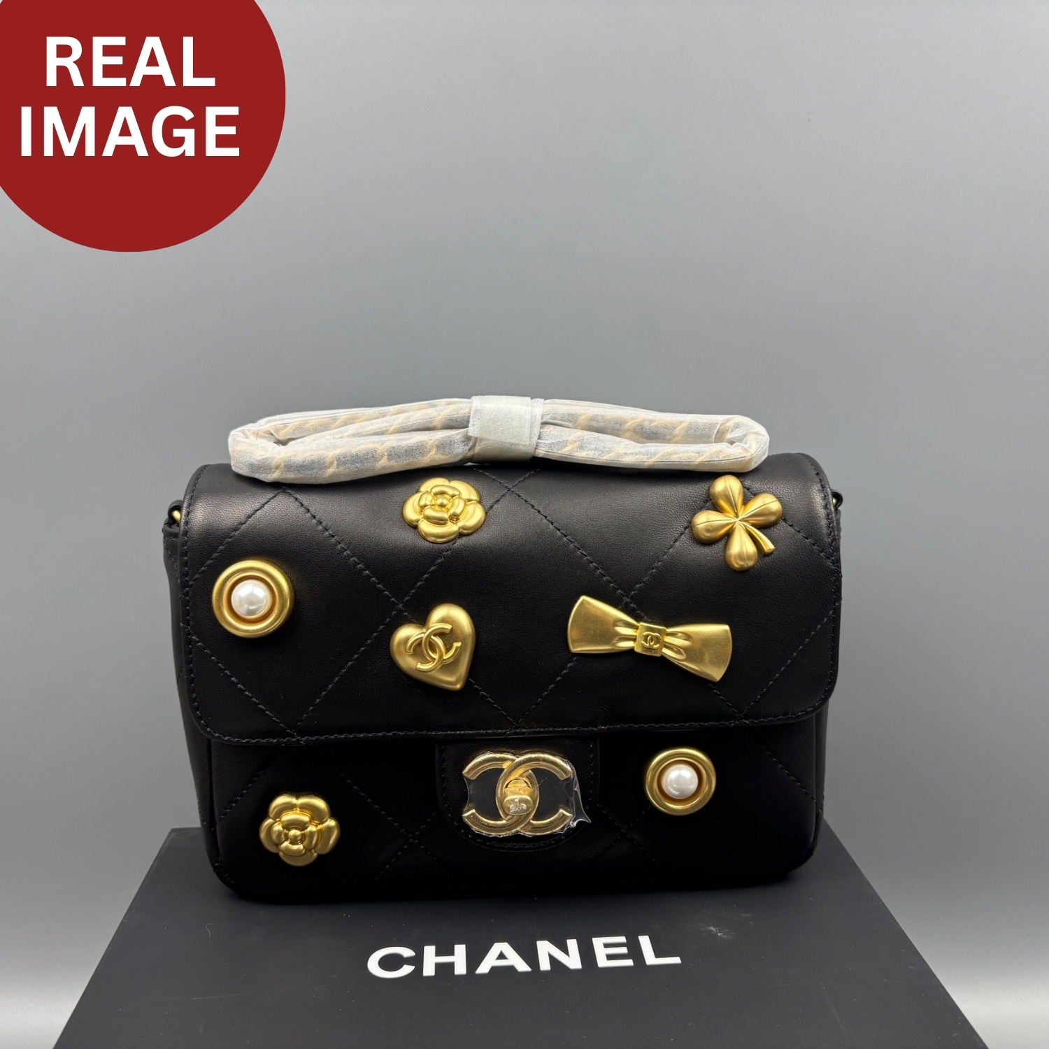 Ch**el Flap Bag Black For Women 7.5in/19cm AS5795 B22041 94305