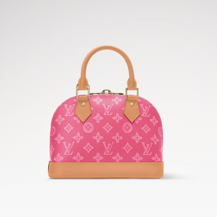 L0vis Vvtt0n Alma BB Monogram Origine Rose Ruban For Women 9.4in/24cm M28272