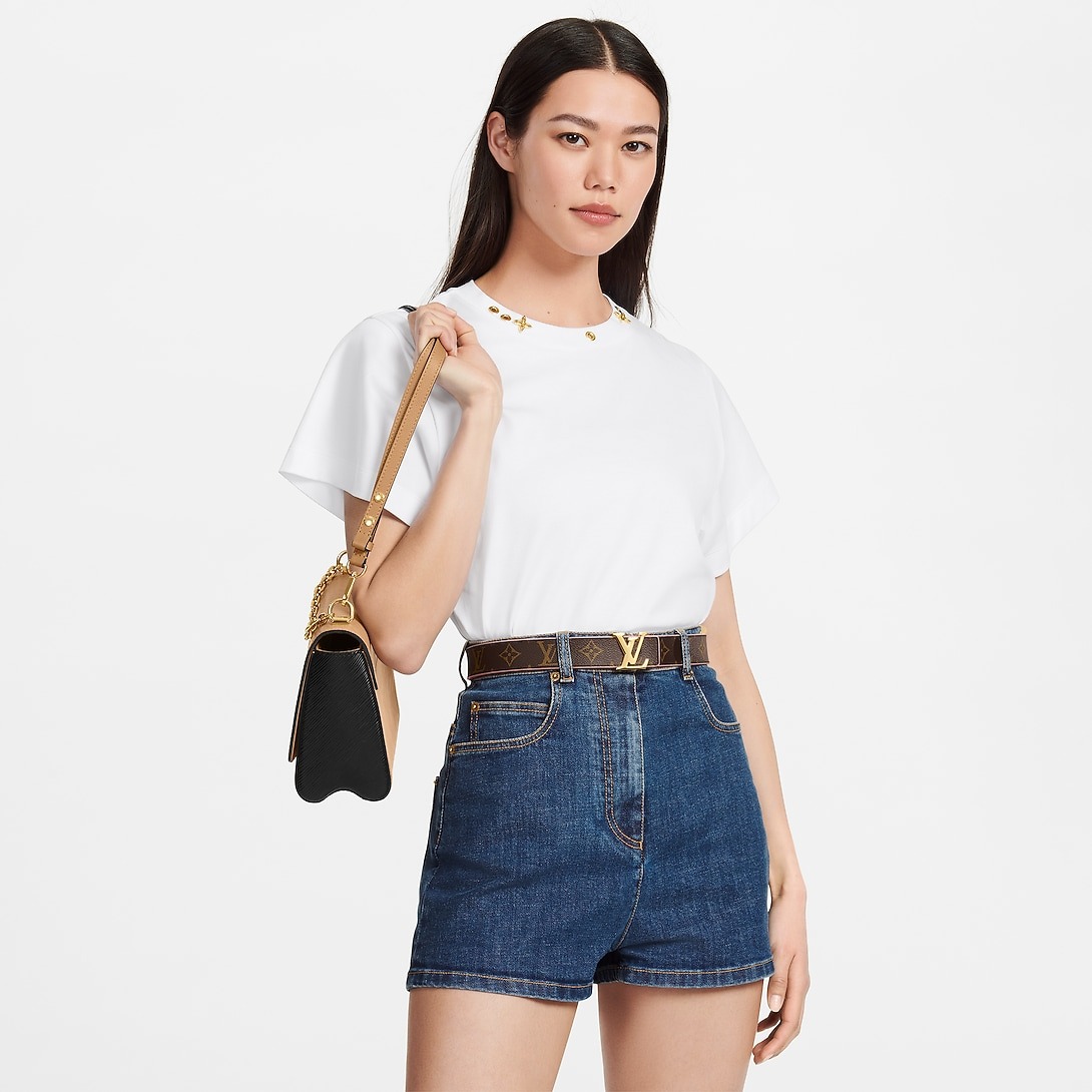 L0vis Vvtt0n LV Initiales 30mm Reversible Belt Rose Poudre For Women M0321V