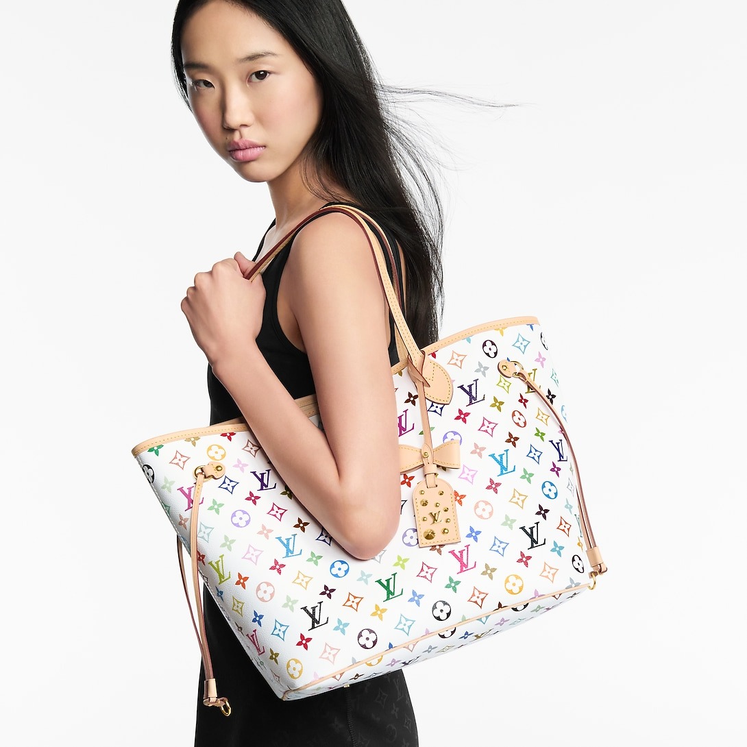 L0vis Vvtt0n LV x TM Neverfull MM Bag Multicolor/White For Women 31cm/12.2in – M27787