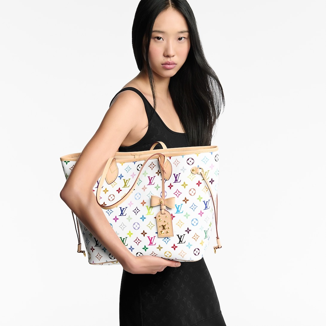 L0vis Vvtt0n LV x TM Neverfull MM Bag Multicolor/White For Women 31cm/12.2in – M27787