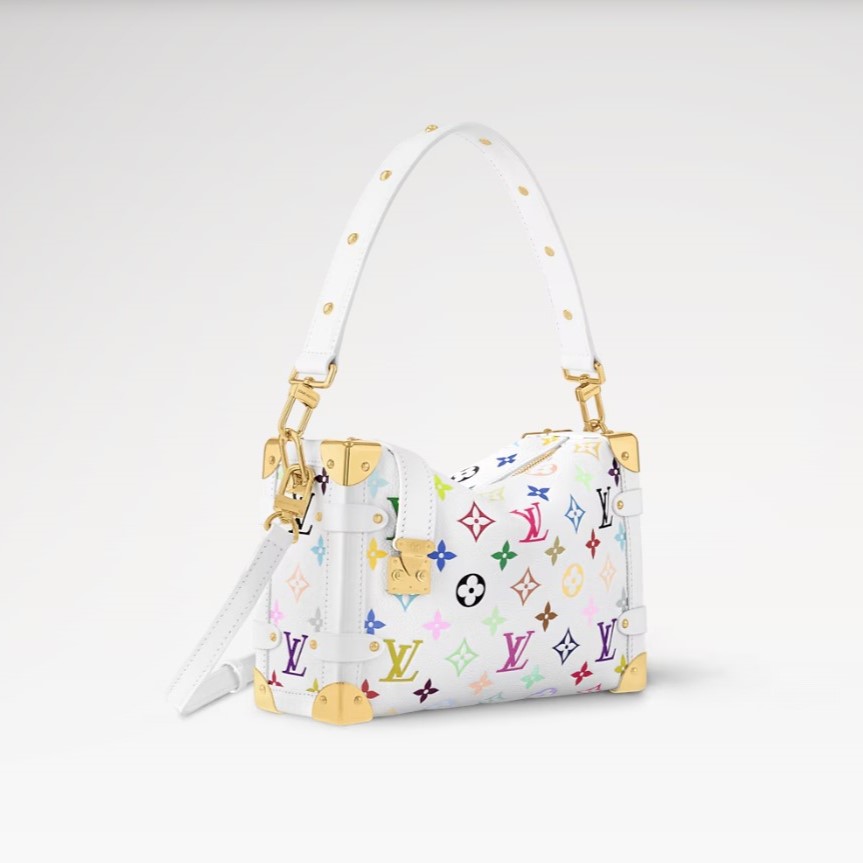 L0vis Vvtt0n LV x TM Side Trunk MM Crossbody Bag 9.4in/ 24cm Multicolored Gold Hardware For Women M14046