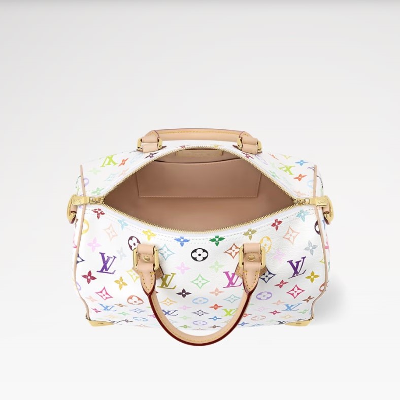 L0vis Vvtt0n LV x TM Speedy Soft 30 Crossbody Bag 11.8in/ 30cm Multicolored Gold Hardware For Women M27789