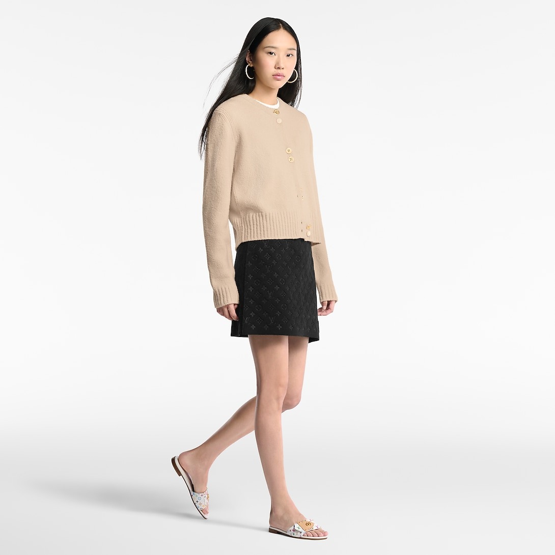 L0vis Vvtt0n LV x TM LV Frame Flat Mules White For Women 1AJJYL