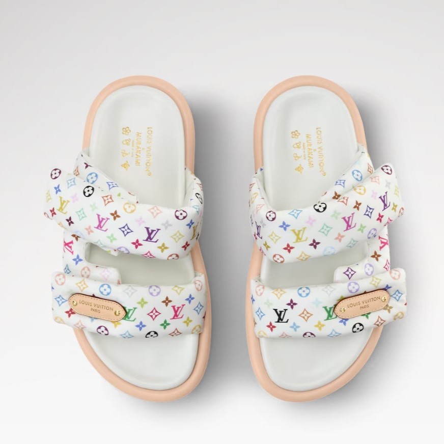 L0vis Vvtt0n LV x TM Pool Pillow Comfort Mules White For Women 1AJNEW