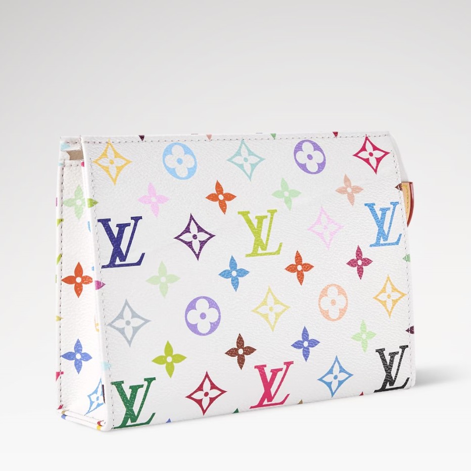 L0vis Vvtt0n LV x TM Toiletry Pouch 19 7.5in/ 19cm Multicolored Gold Hardware For Women M28241