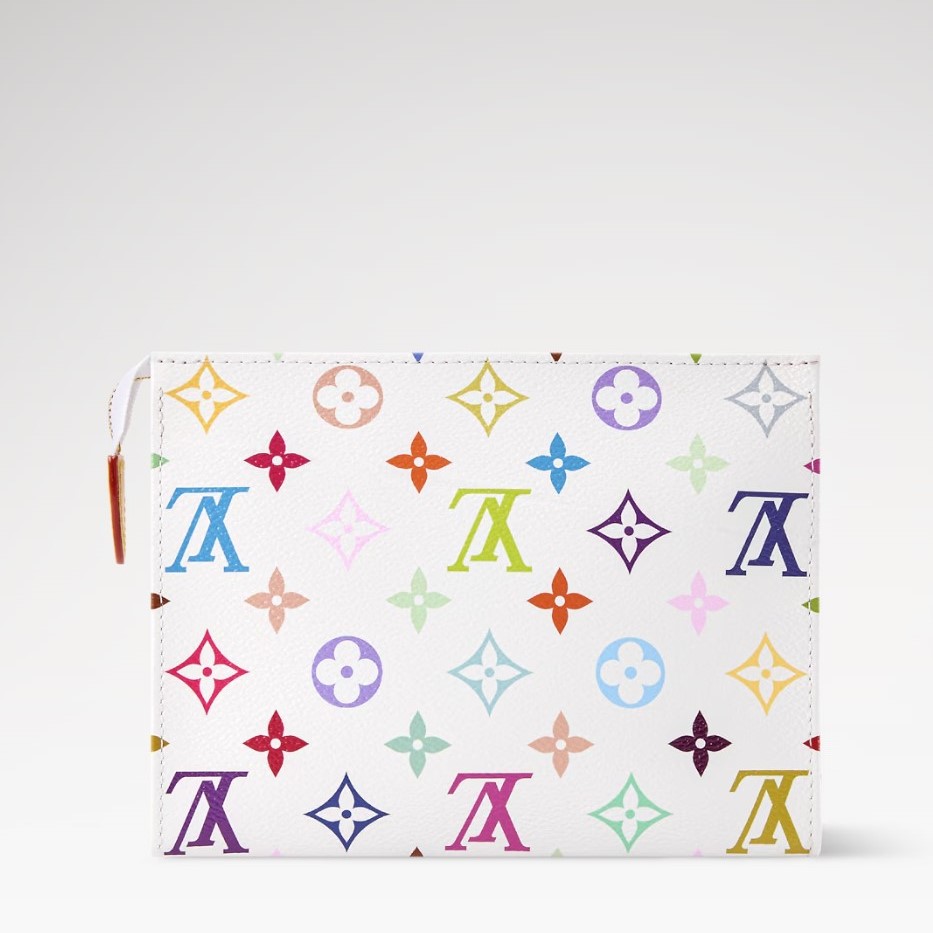 L0vis Vvtt0n LV x TM Toiletry Pouch 19 7.5in/ 19cm Multicolored Gold Hardware For Women M28241