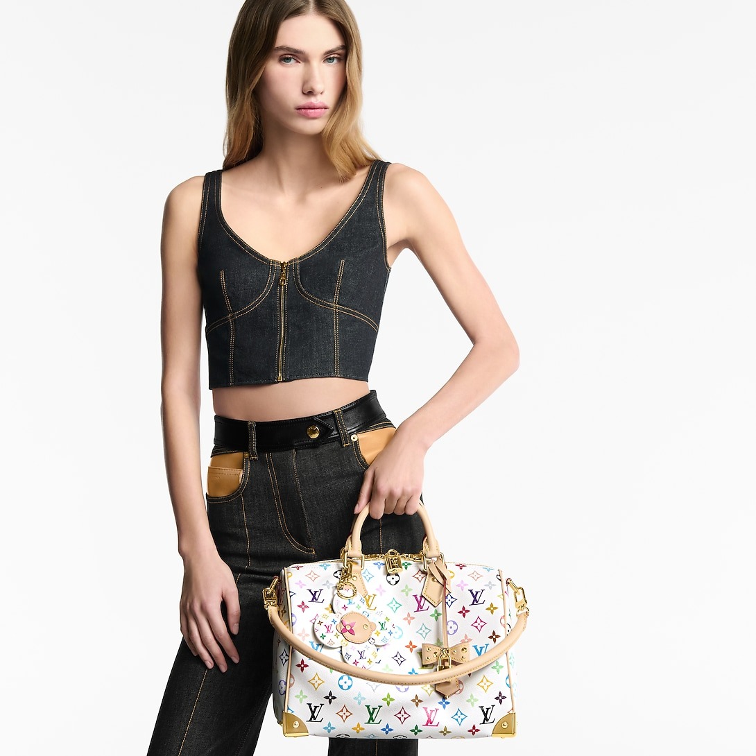 L0vis Vvtt0n LV x TM Vivienne Head Bag Charm Multicolored Gold Hardware For Women M03728