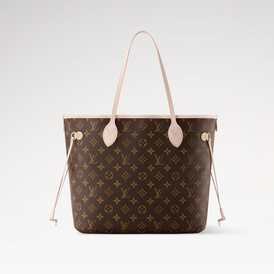 L0vis Vvtt0n Neverfull Inside Out MM Tote Bag 12.2in/ 31cm Monogram Sand Gold Hardware For Women M28375