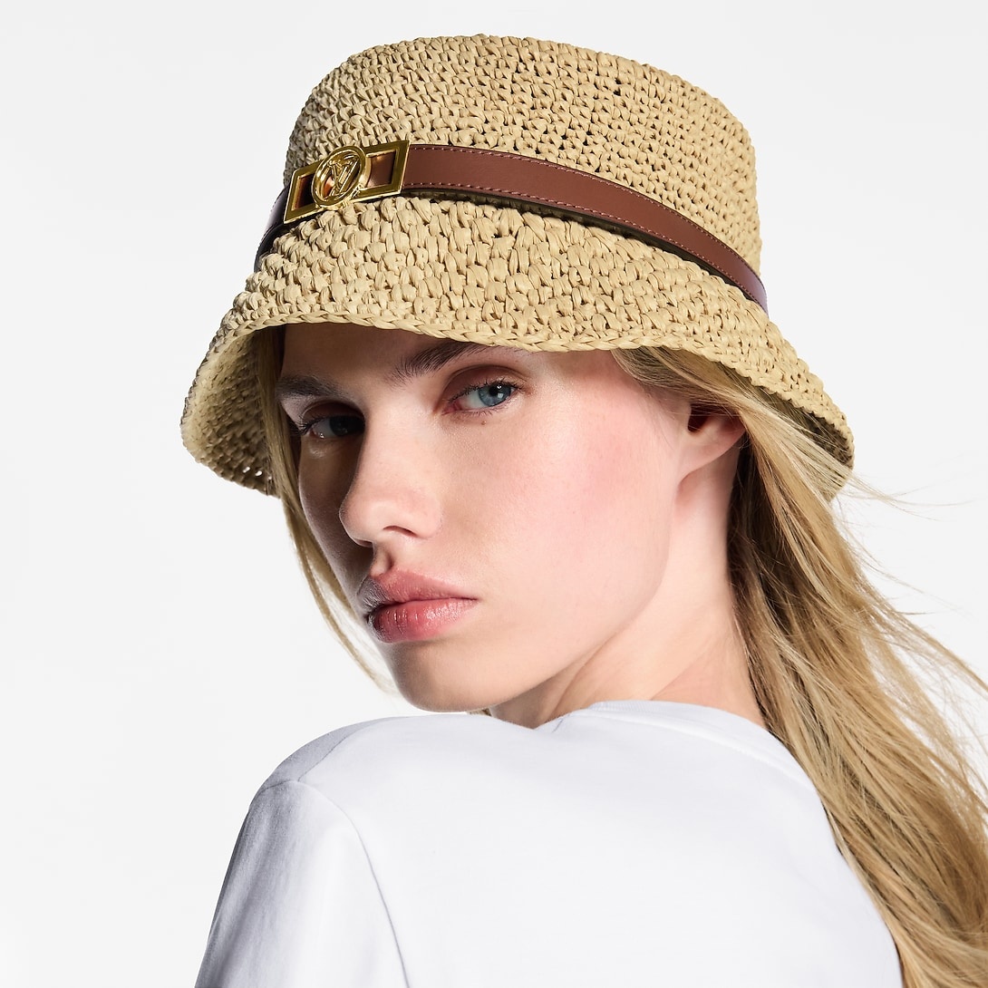 L0vis Vvtt0n Dauphine Summer Hat Natural Beige For Women M5071M