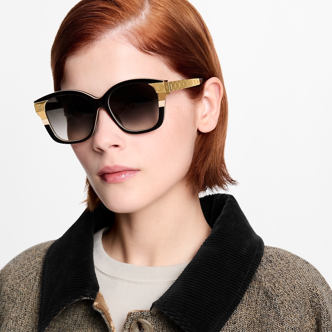 L0vis Vvtt0n LV Petit Soupcon Square Sunglasses Black For Women Z3182W