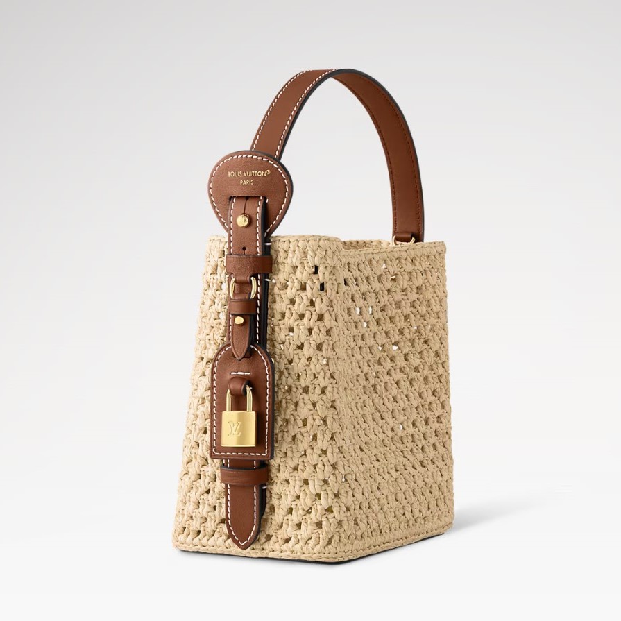 L0vis Vvtt0n All In BB Bucket Bag 6.3in/ 16cm Brown Gold Hardware For Women M14217