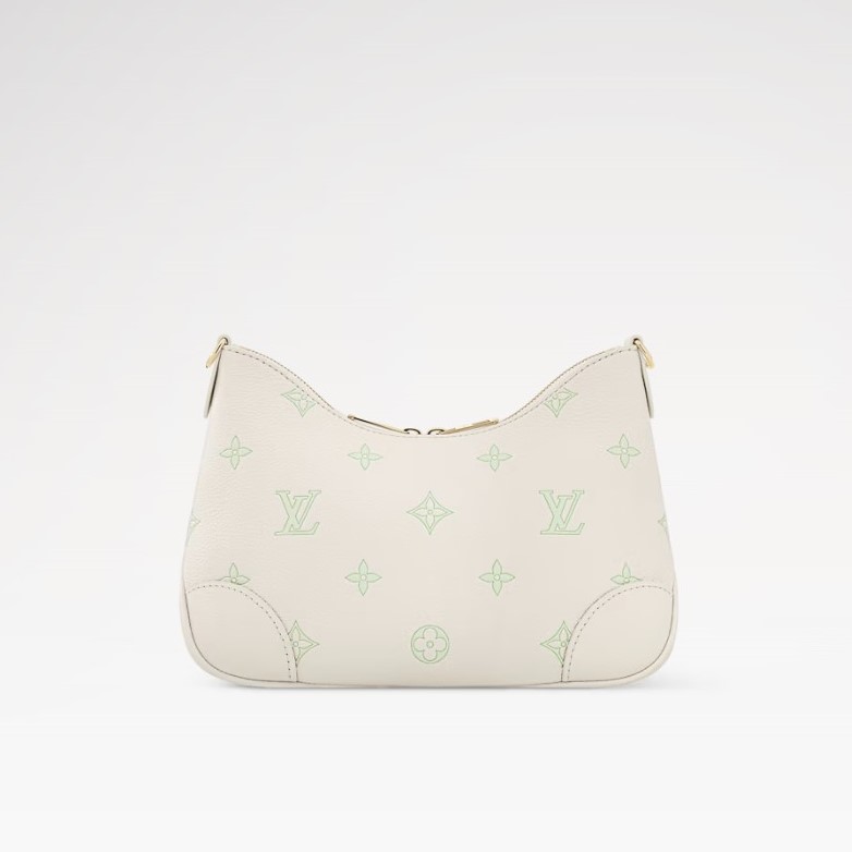 L0vis Vvtt0n Boulogne PM Crossboy Bag 10.2in/ 26cm Milky White/ Green Gold Hardware For Women M27571