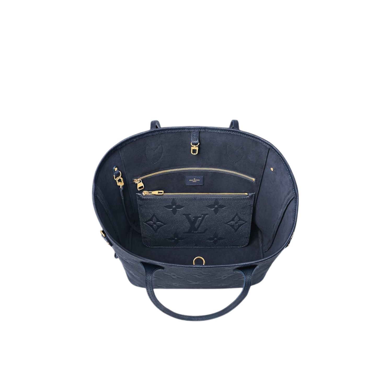 L0vis Vvtt0n Neverfull MM Monogram Empreinte Navy Blue For Women 31cm/12in M47143