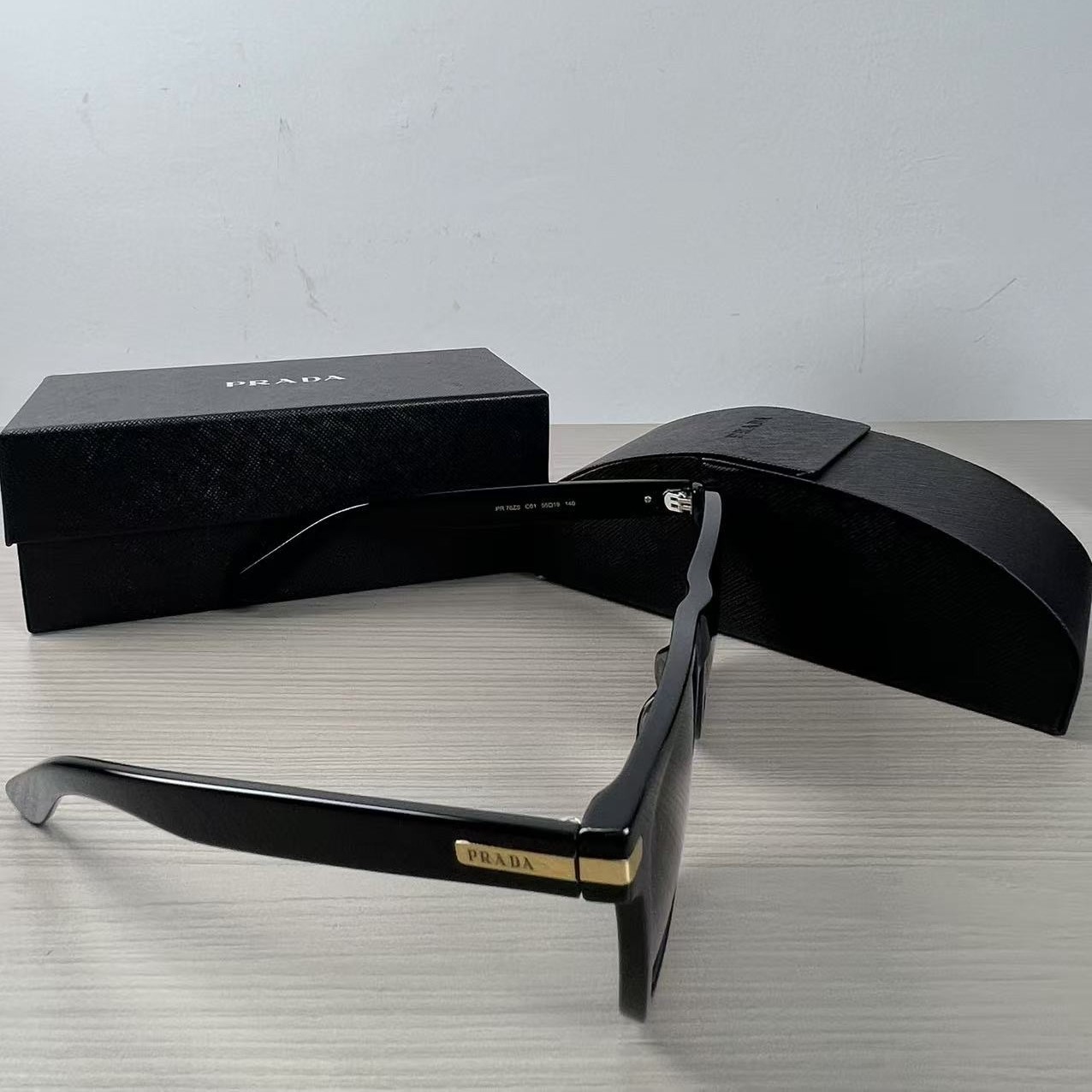 Pra*a Ombre Square Sunglasses Black For Women