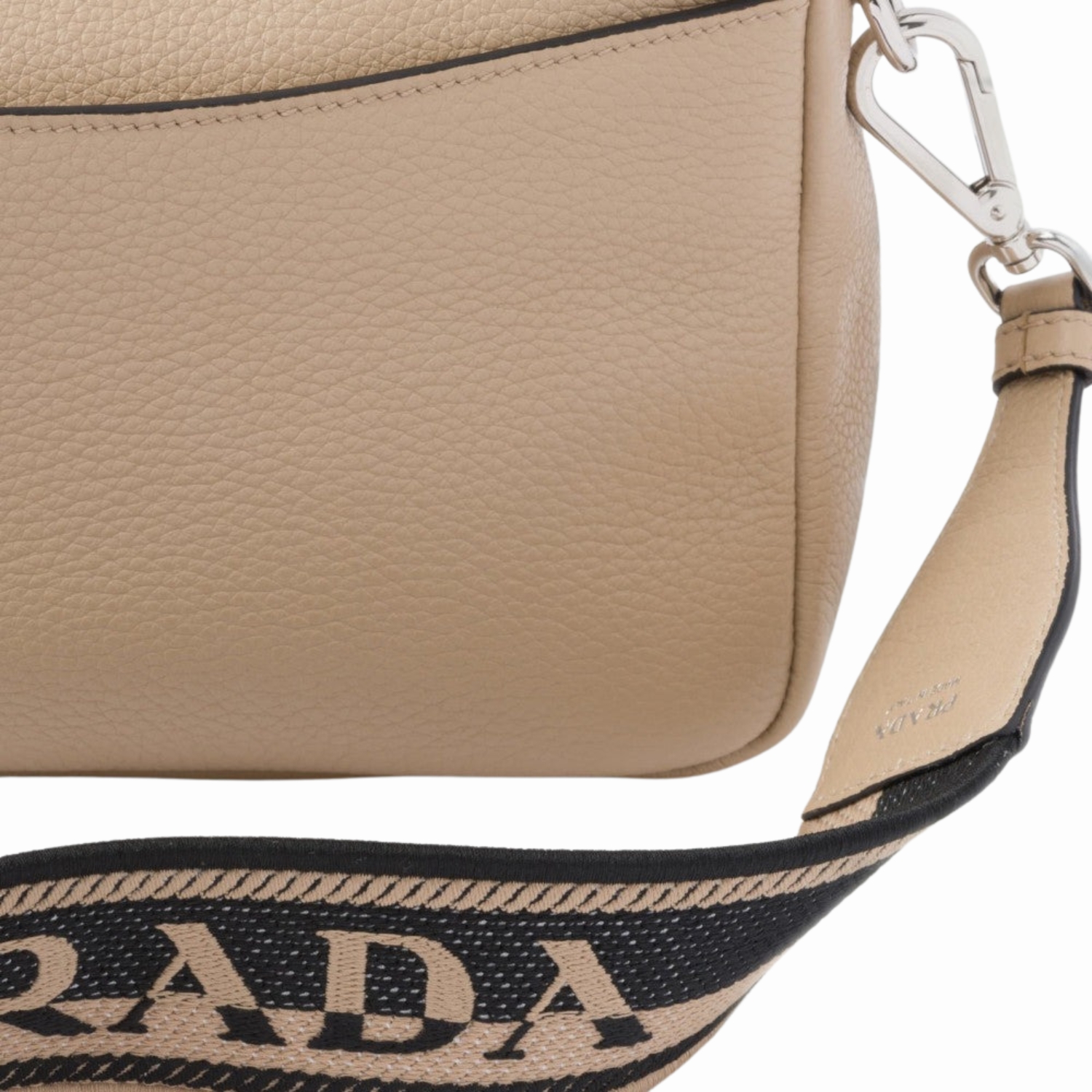[True-to-ORIGINAL] Pra*a Shoulder Bag Beige For Women, Women’s Bags 9in/23cm 1BD314_2DKV_F02YP_V_3OO