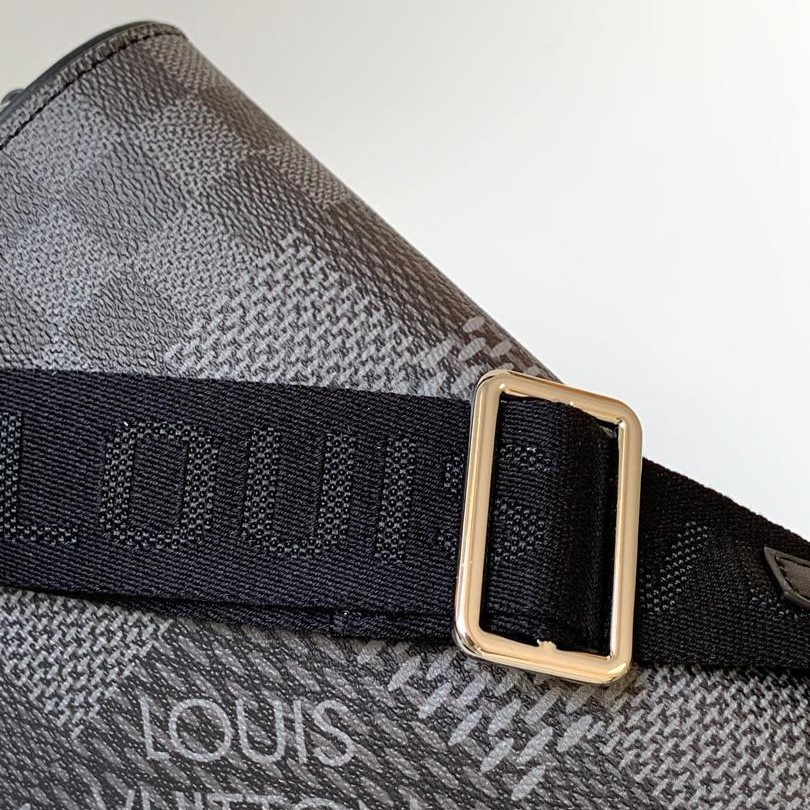 L0vis Vvtt0n Studio Messenger Damier Graphite Gray For Men, Men’s Bags, Shoulder And Crossbody Bags 9.3in/25.3cm LV N50013
