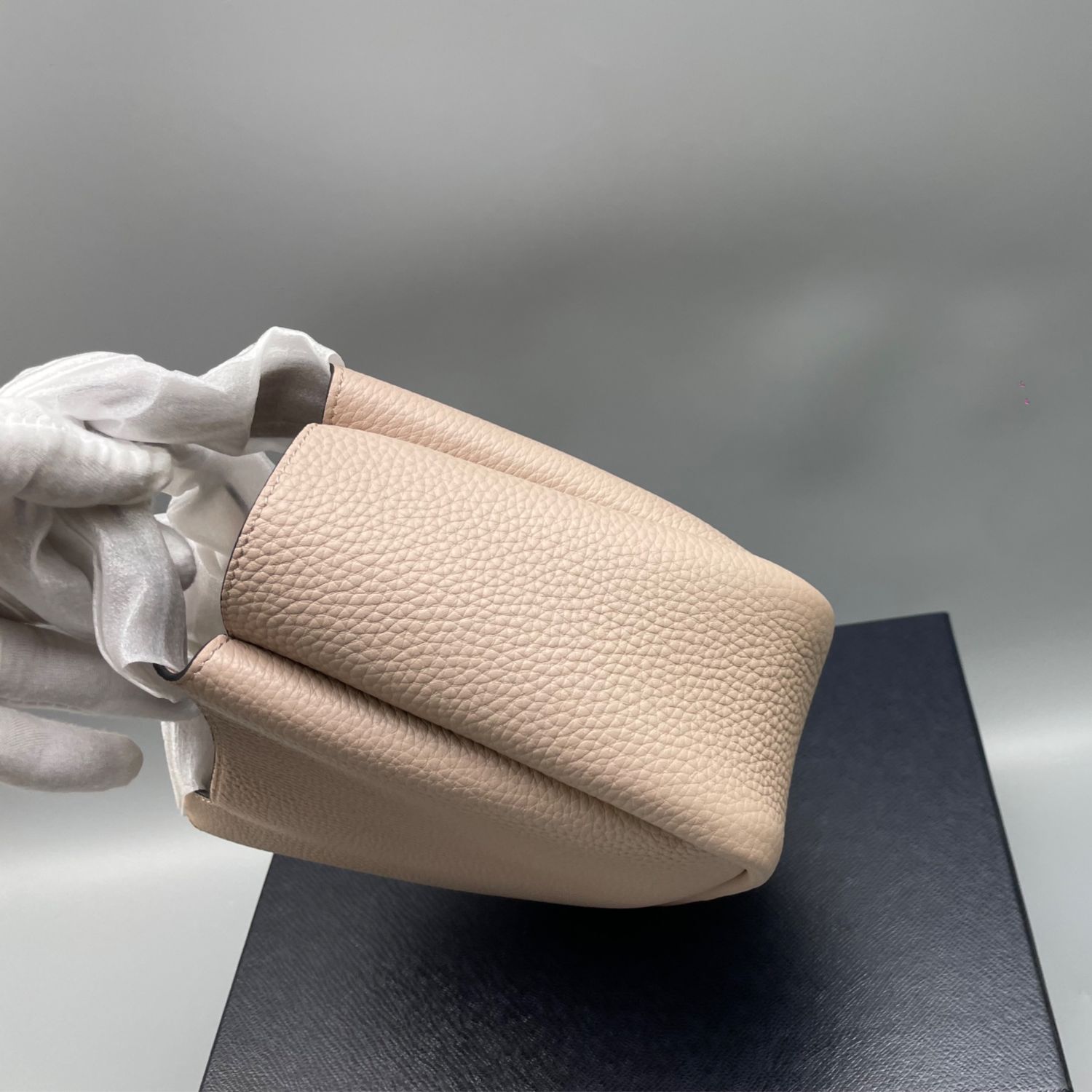 Pra*a Mini Tote Beige For Women, Women’s Bags 7.5in/19cm