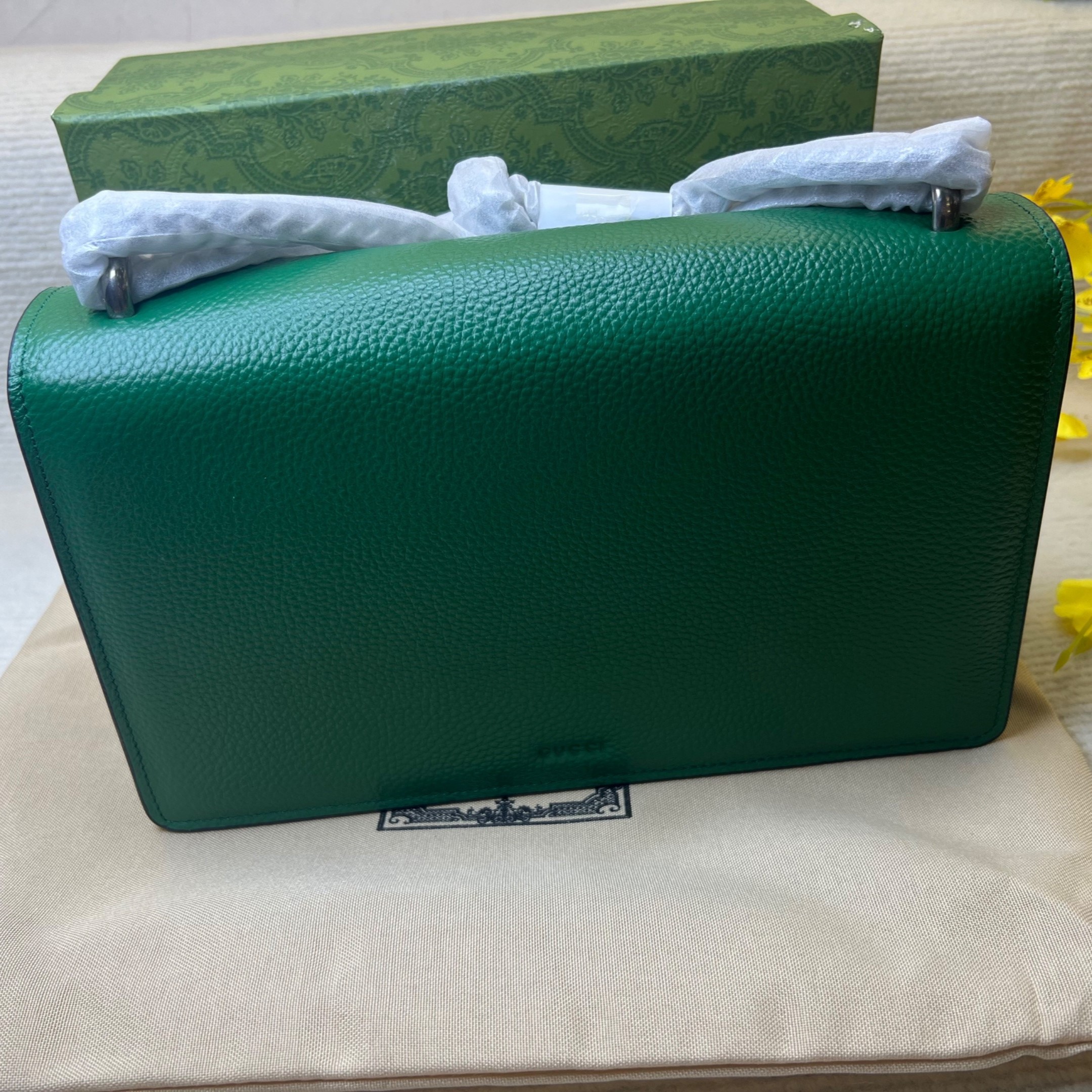 Gvc*1 Dionysus Shoulder Bag Green For Women 11in/28cm 400249 CAOGX 3120