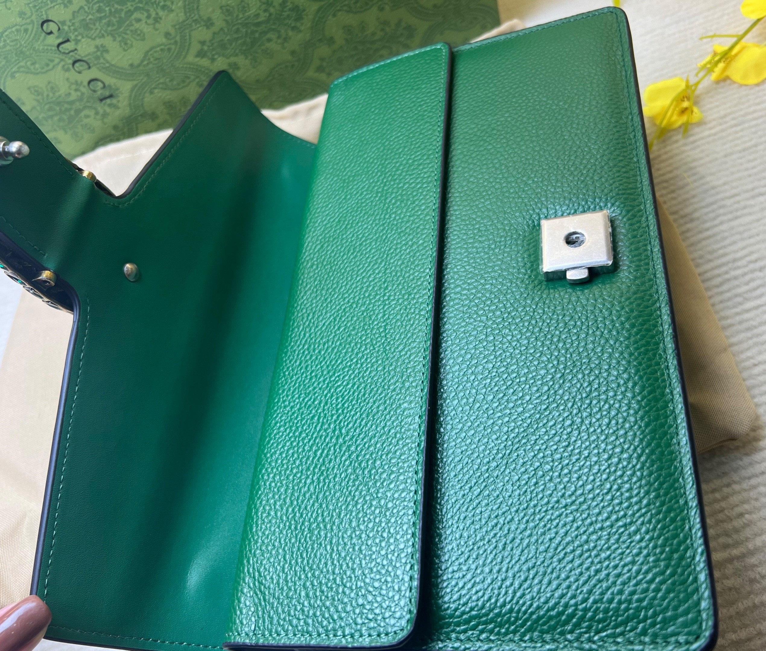 Gvc*1 Dionysus Shoulder Bag Green For Women 11in/28cm 400249 CAOGX 3120