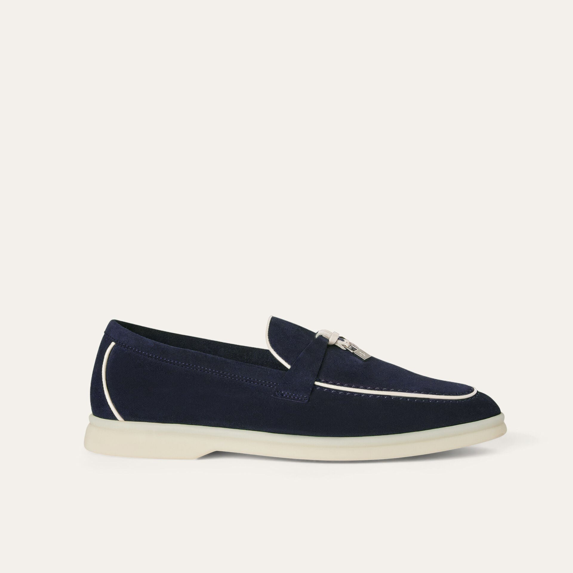 L0r0 P1ana Summer Charms Walk Loafers Navy Blue For Women – FAL5899 W000