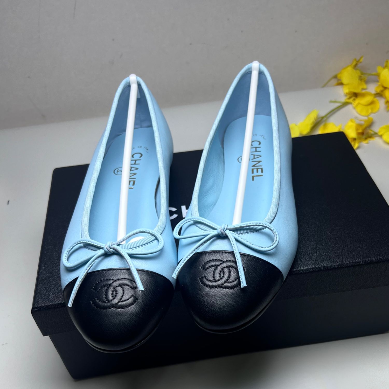 Ch**el Ballet Flats Blue For Women