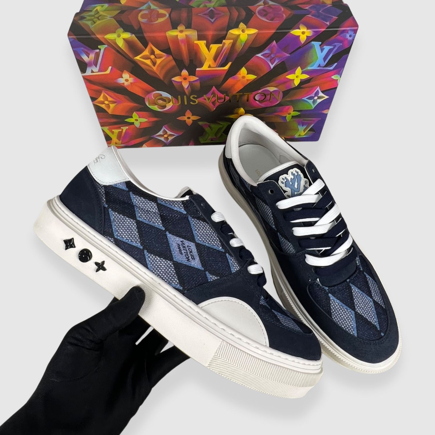 L0vis Vvtt0n LV Ollie Richelieu Trainers Blue For Men LV 1AAHRJ